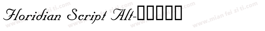 Floridian Script Alt字体转换